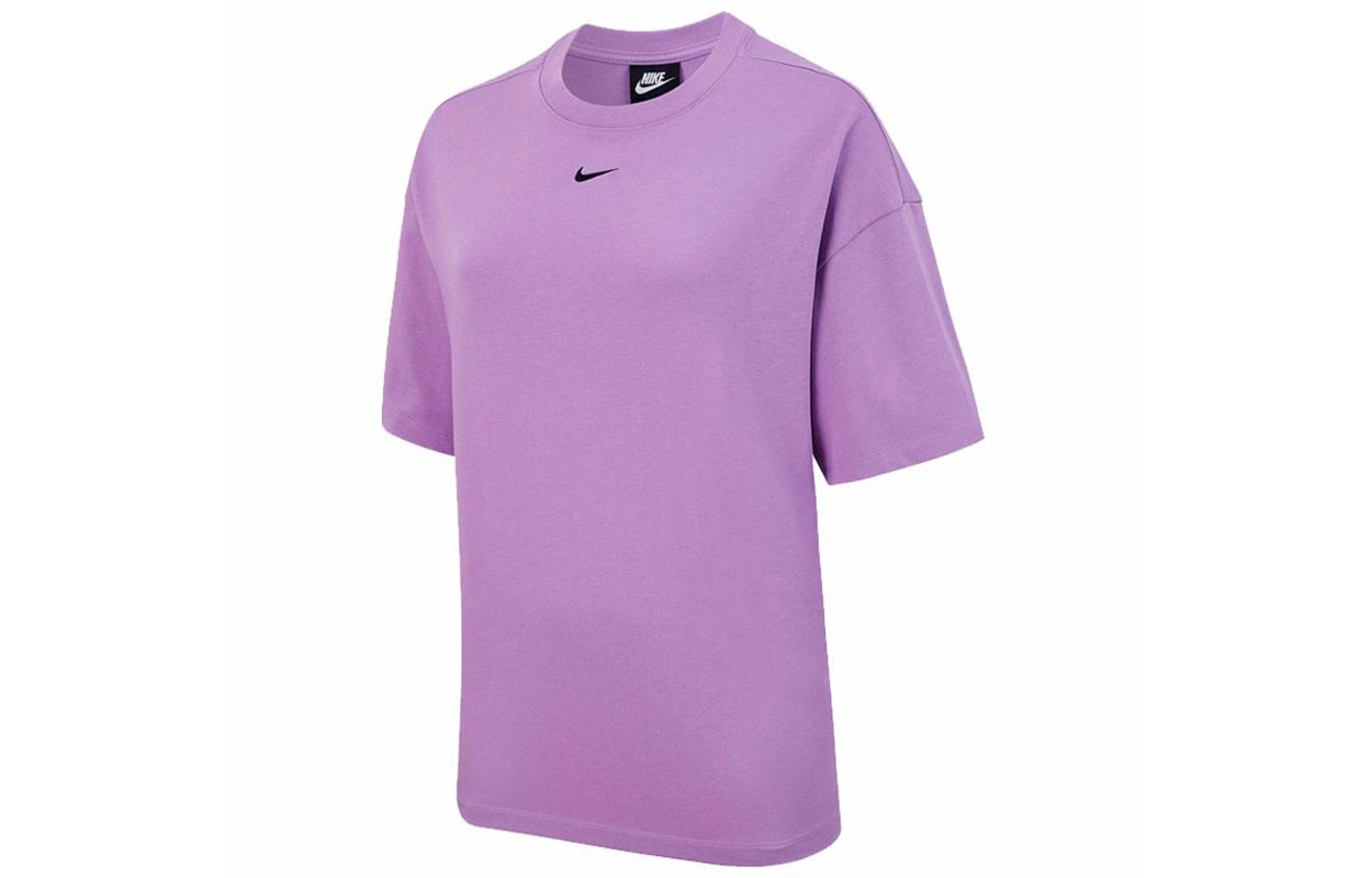 Nike Sportswear Essentials Drop Shoulder Sleeve T Shirt Women s Purple DC5427-591