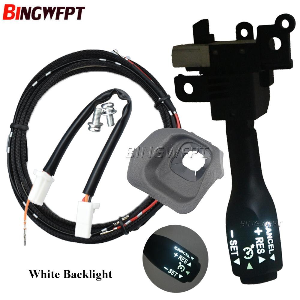With White Backlight Cruise Control Switch 84632-34011 45186-0G030 For Toyota Land Cruiser Prado GRJ150L 10-13 GRJ152 2015-2017