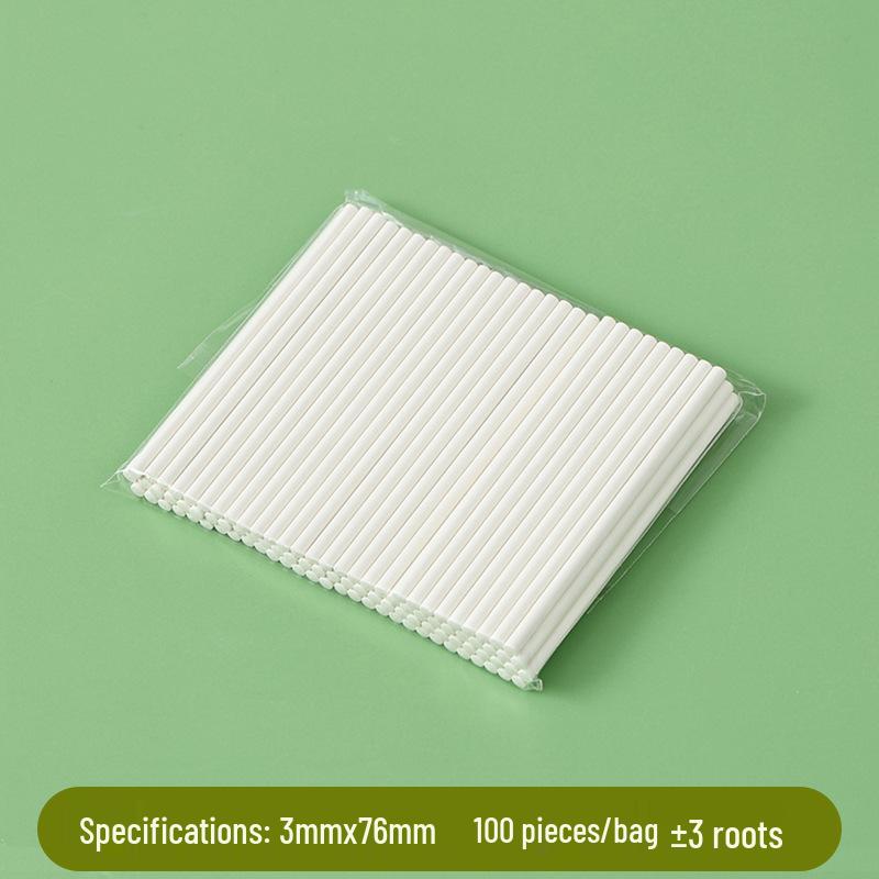 Bâtonnets pour sucettes et gâteaux en papier solide de qualité alimentaire - Lot de 100 pour la pâtisserie DIY et la fabrication de bonbons
