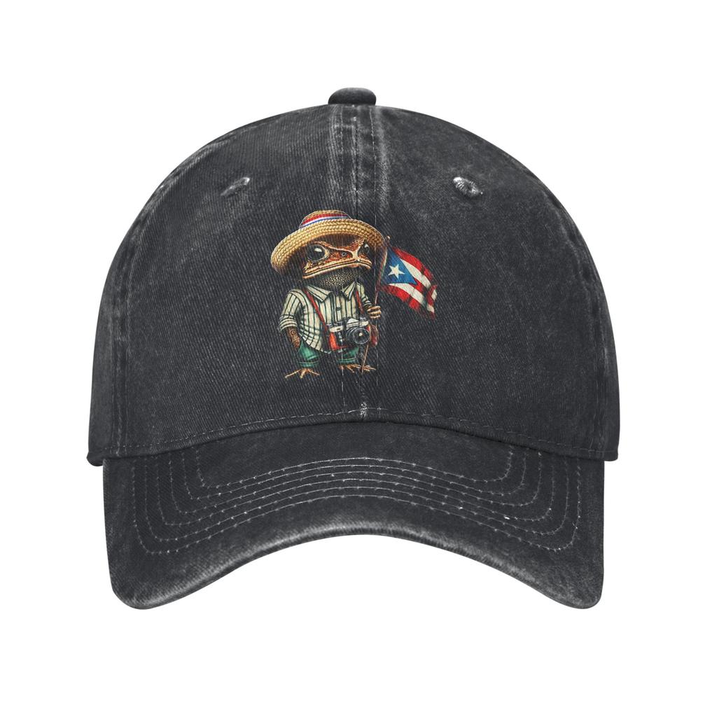 Baseball Cap Bad Bunny Puerto Rico Coqui Frog Boricua Puerto Rican Flag Taino Casual Hip Hop Hats FeUnisex Unisex Baseball Caps
