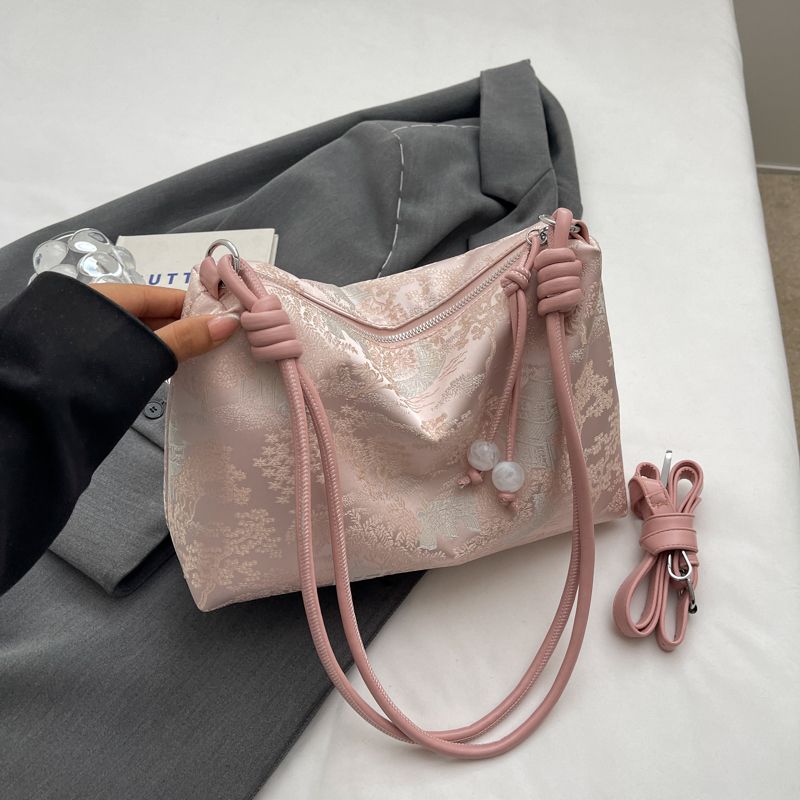 

Новая китайская популярная большая вместительная сумка через плечо для поездок Pink