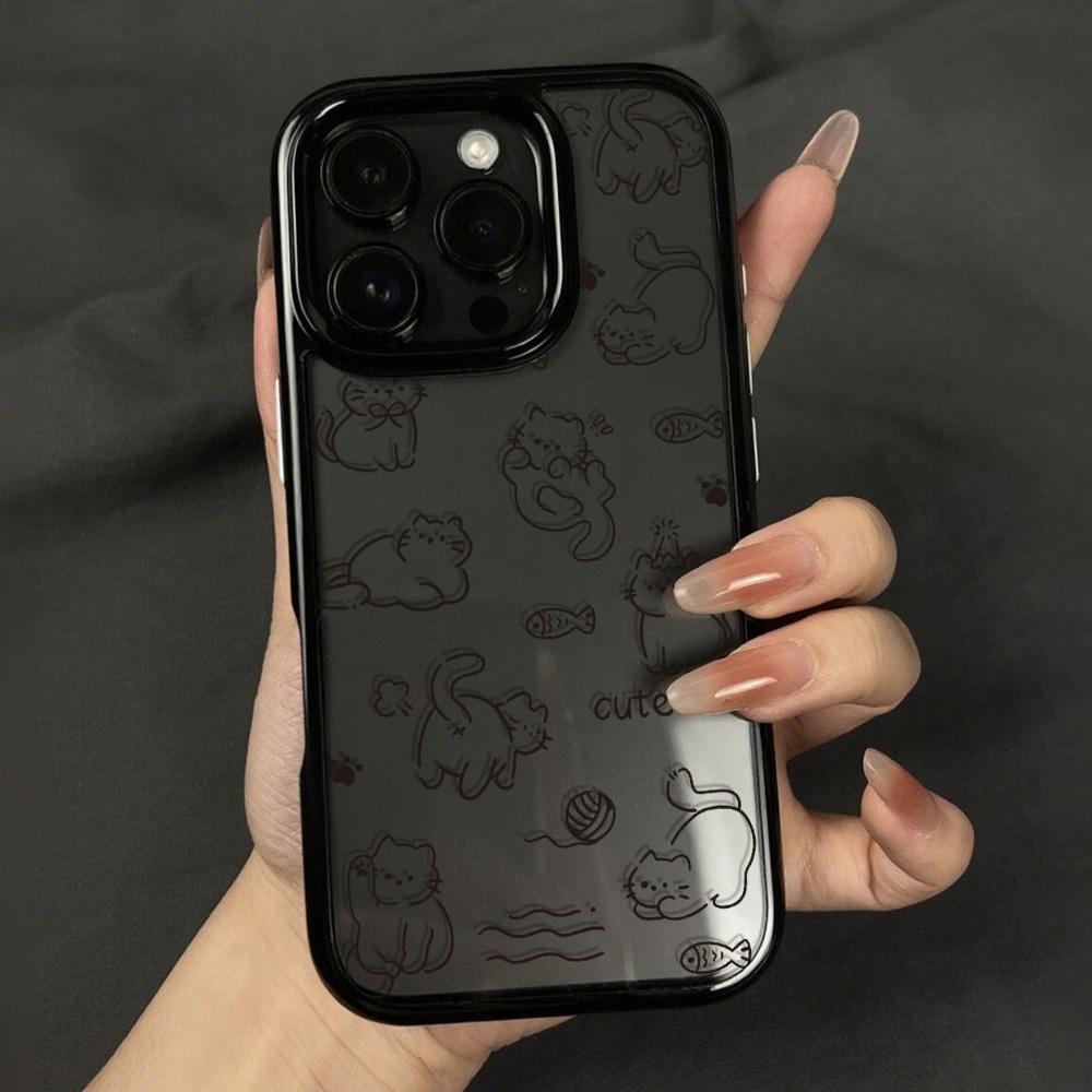 Acrylic Phone Case for iPhone 11 12 13 14 Pro 12 14 16 Pro Max for Samsung A16 A36 A56 S24 FE High-quality Painted Anti-fall Mobile Phone Case