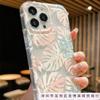 Internet Celebrity Transparent Mobile Phone Case for Apple 15 Oil Painting iPhone14/13/12 Niche 16plus Anti-drop 11 Sets