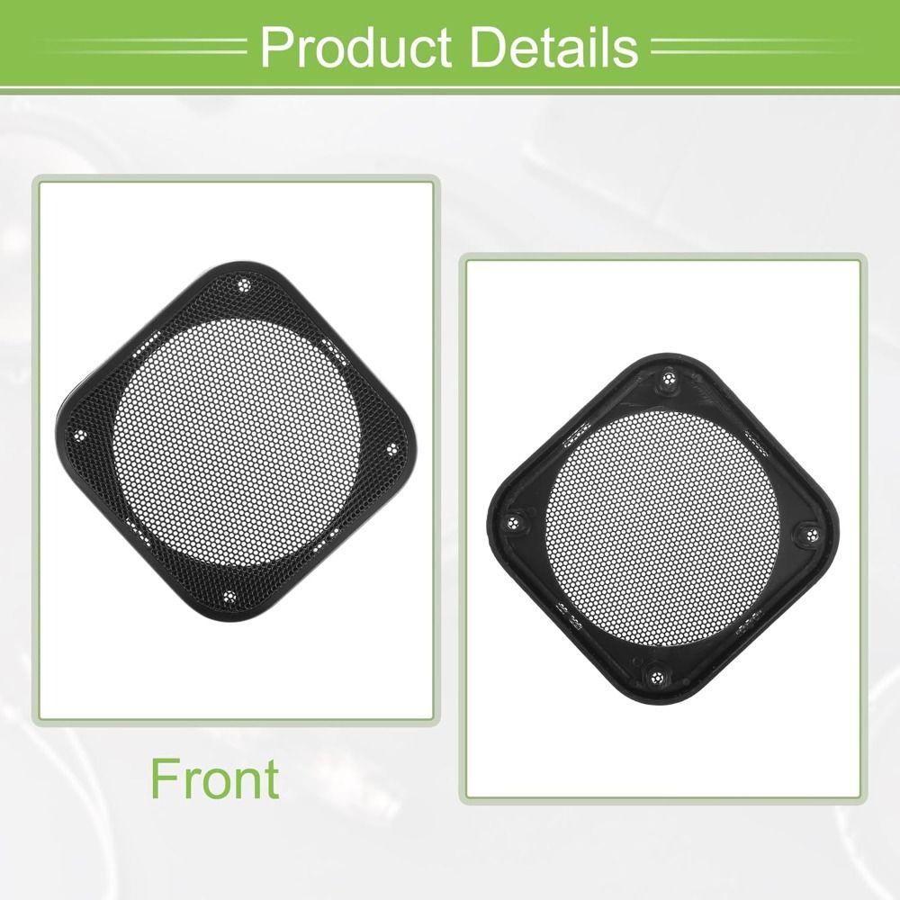 Square Speaker Grill Cover Metal Mesh Speaker Frame Easy Install Speaker Protective Cover