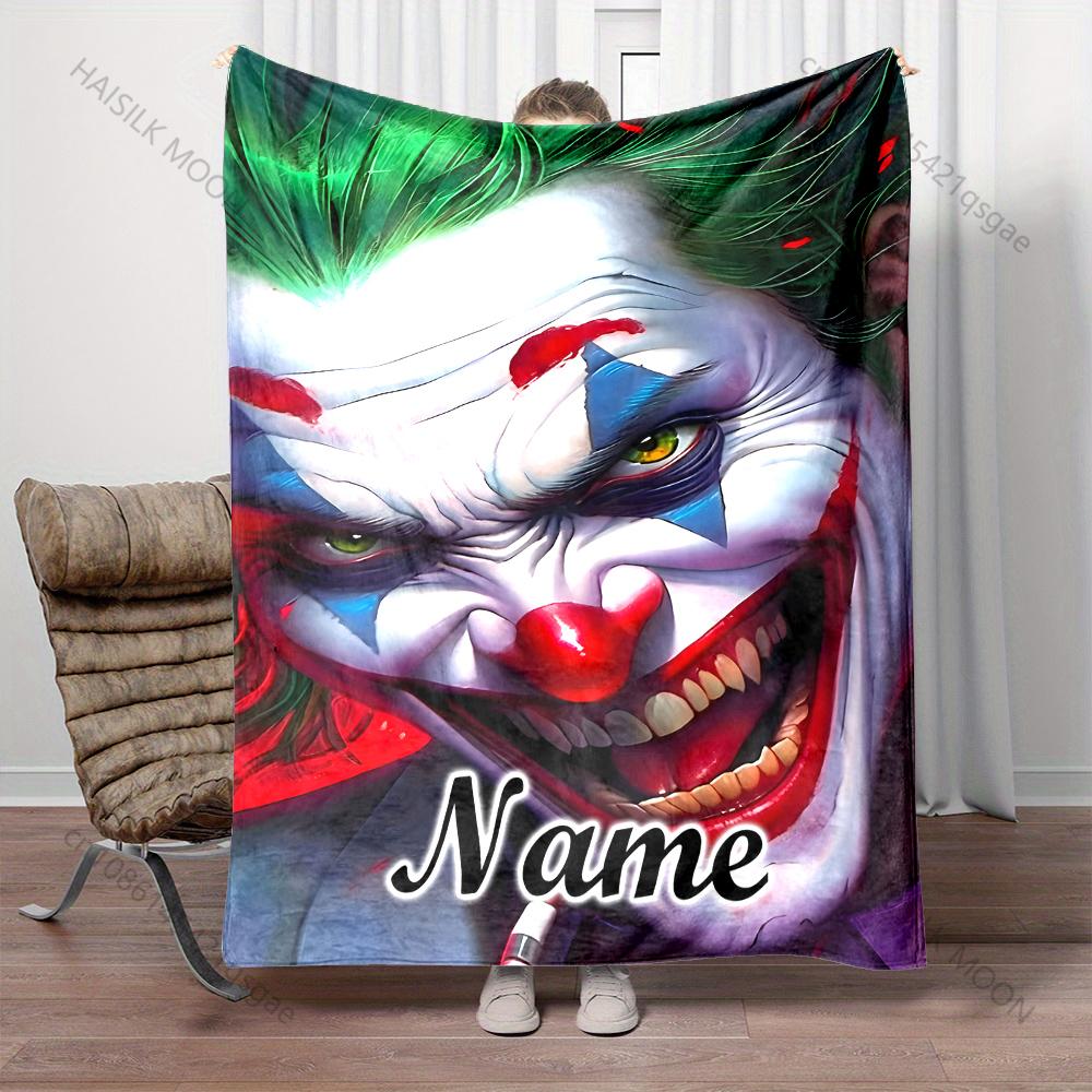 17 Style Custom Name Blanket Joker Movie Printed Blanket Soft And Warm Bedding For Bed Sofa Outdoor Travel Cover Blanket Gifts
