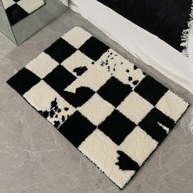 

Впитывающий коврик для ванной, утолщенный, из искусственного кашемира, для спальни, ванной комнаты, противоскользящий коврик для ног, впитывающий коврик для пола для ванной 40X60cm 15.7X23.6in