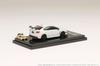 HJ64 Subaru WRX STI with Optional Display Crystal White Finished Product HJ641040W 1/64 RA-R Equipment/engine Model, Pearl,