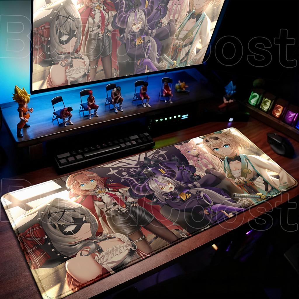 Cartoon Girl Computer Keyboard Mats XXL PC Gaming Carpet Hololive Hakui Koyori Pink Mouse Pad Large HD Printing Anime Table Rug