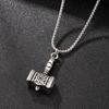 Viking War Hammer Men's Sweater Chain: European & American Style Stainless Steel Necklace