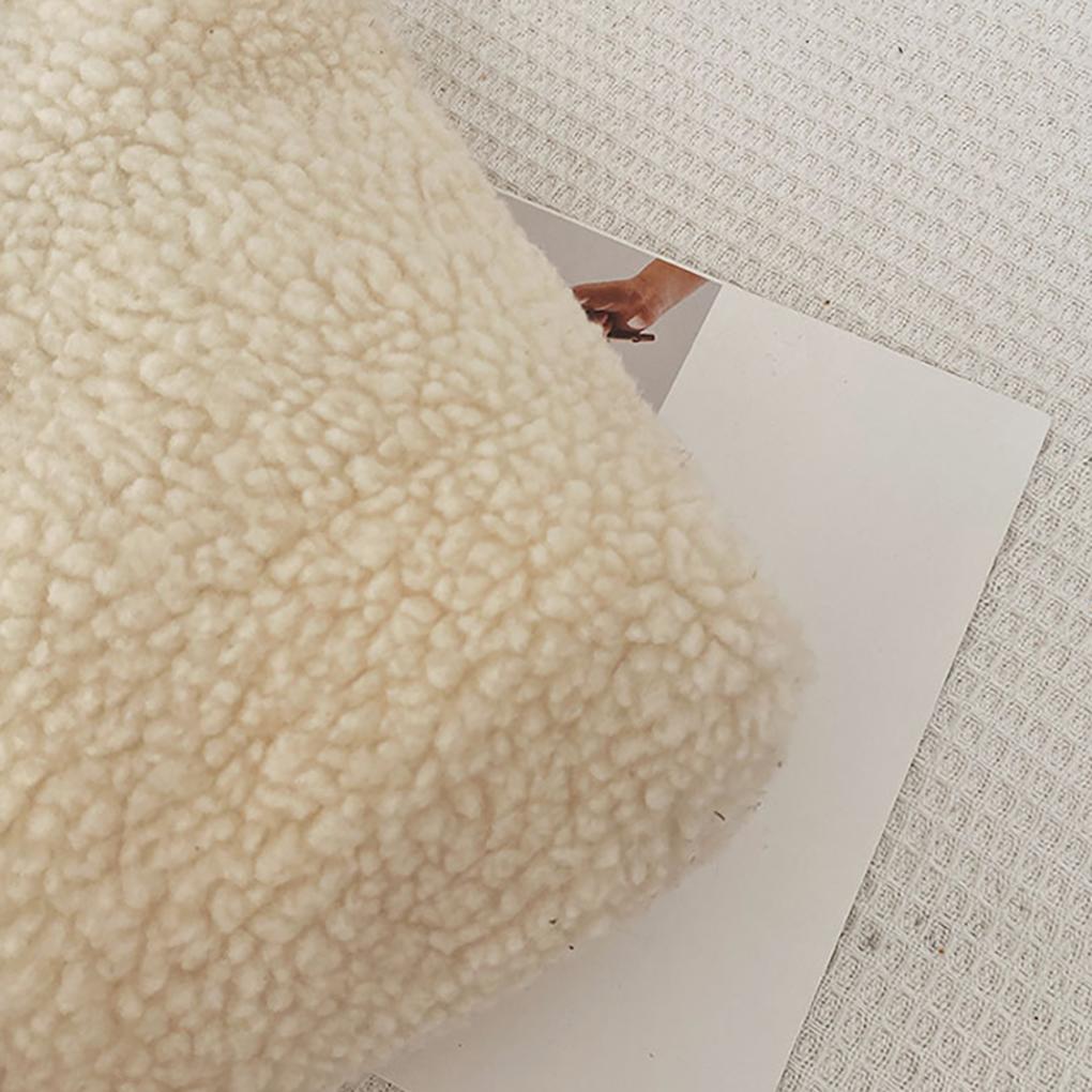 Plush Single Shoulder Bag Large Capacity Tote Handbag Notebook Phone Wallet Umbrella Sundries Pouch Shopping Party College