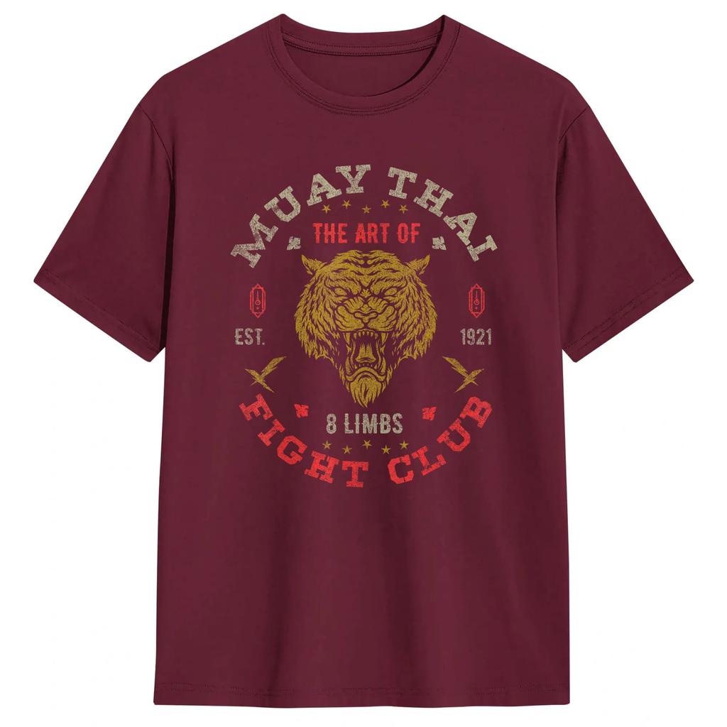 Unisexs Tshirt Muay Thai Fighter T Shirts Harajuku Summer Tee Shirt Y2k Funny 100 Cotton Tops Gift