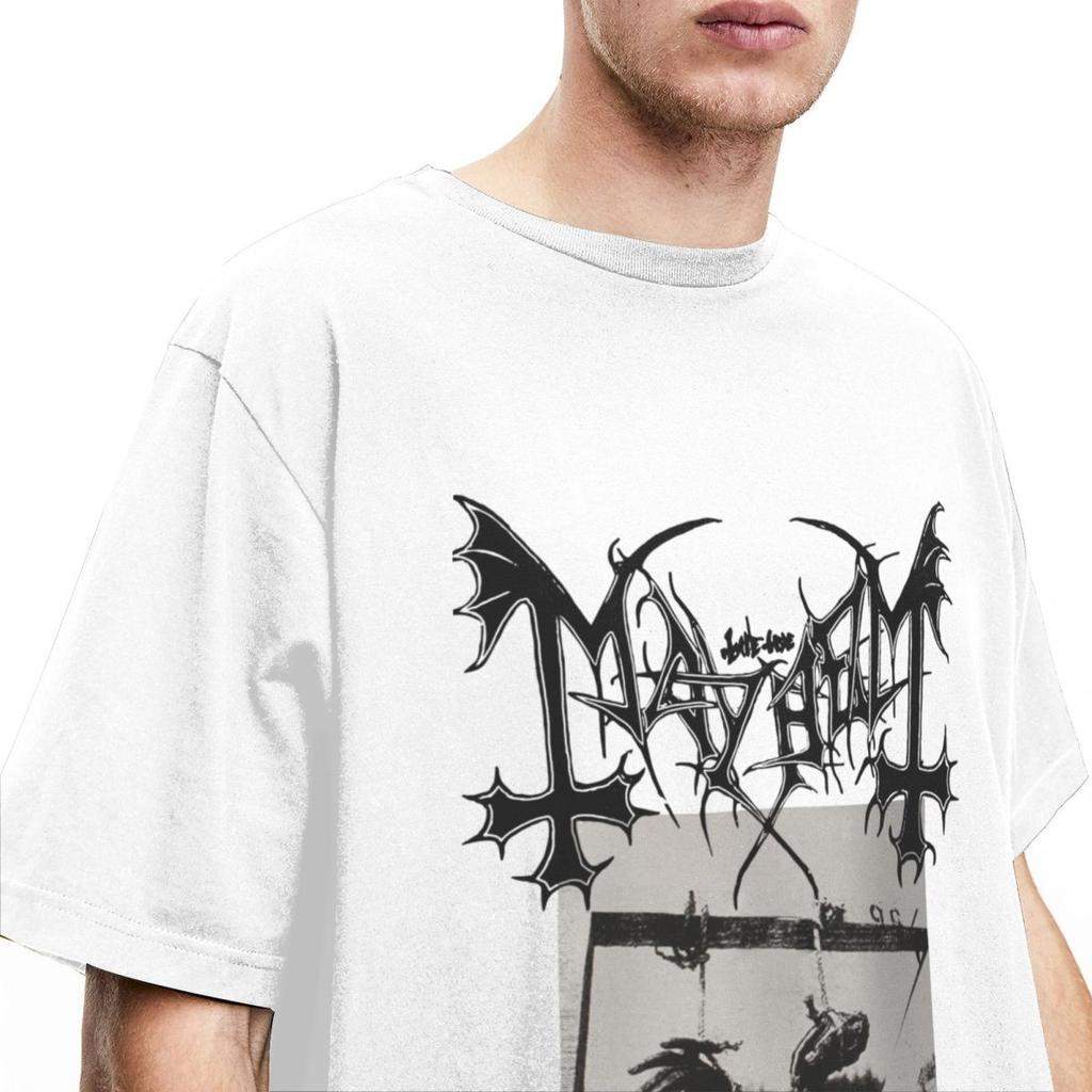 Men Women T Shirt Deathcrush Mayhem Song Merch Fun Vintage Pure Cotton Short Sleeve T Shirt O Neck Large Size T Shirt