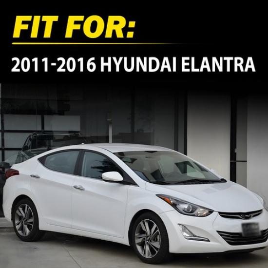 Pair Front LH RH Side Outside Outer Door Handle Fit 2011-2016 Hyundai Elantra EV