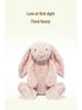 Floral Long-Eared Bunny Plush Toy - Cute Comfort Doll for Children's Birthday Gift