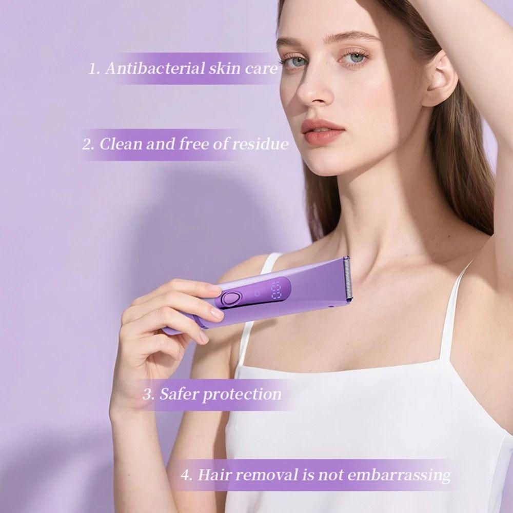 Double-headed Women's Hair Shaver 2 In 1 Private Parts Trimmer Electric Hair Remover  Eyebrows