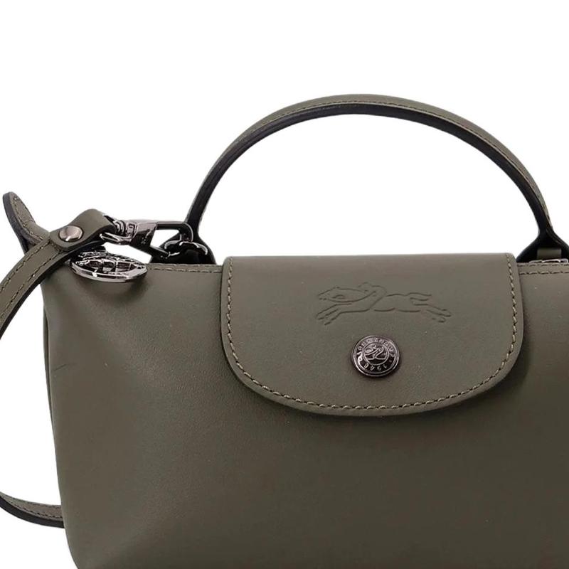 Longchamp Le Pliage Xtra Detachable Adjustable Shoulder Strap Leather Mini Shoulder Tote Bag Women Handbags Green 34205987549