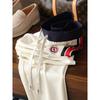 Mens Casual Pants Striped Contrast Strap Straight Leg Soft Modal Blend
