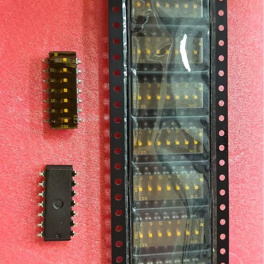 SMT-07BS-R/219007LPSTR-GO 7-Position SMD Rotary Switch