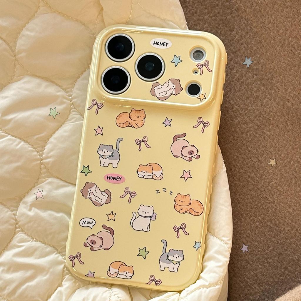 Cartoon Cute Cat Planet Phone Case for iPhone 17 and iPhone 17 Pro Max