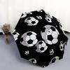1 PC Automatic Folding Umbrella - Football Pattern, Portable & Foldable Design with 8 Ribs, Christmas Birthday Gifts