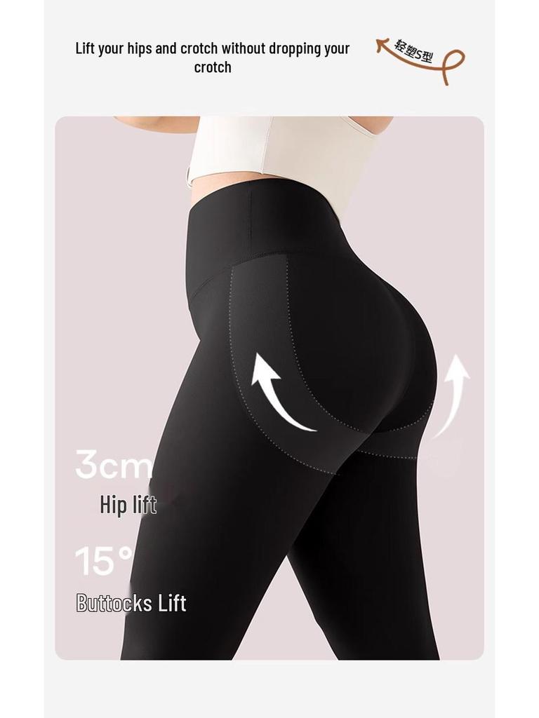 Damen High-Waist Yoga-Hose in Übergröße - Herbst/Winter Samtgefüttert, Schlanke Passform, Rutschfest, Warme Basisschicht
