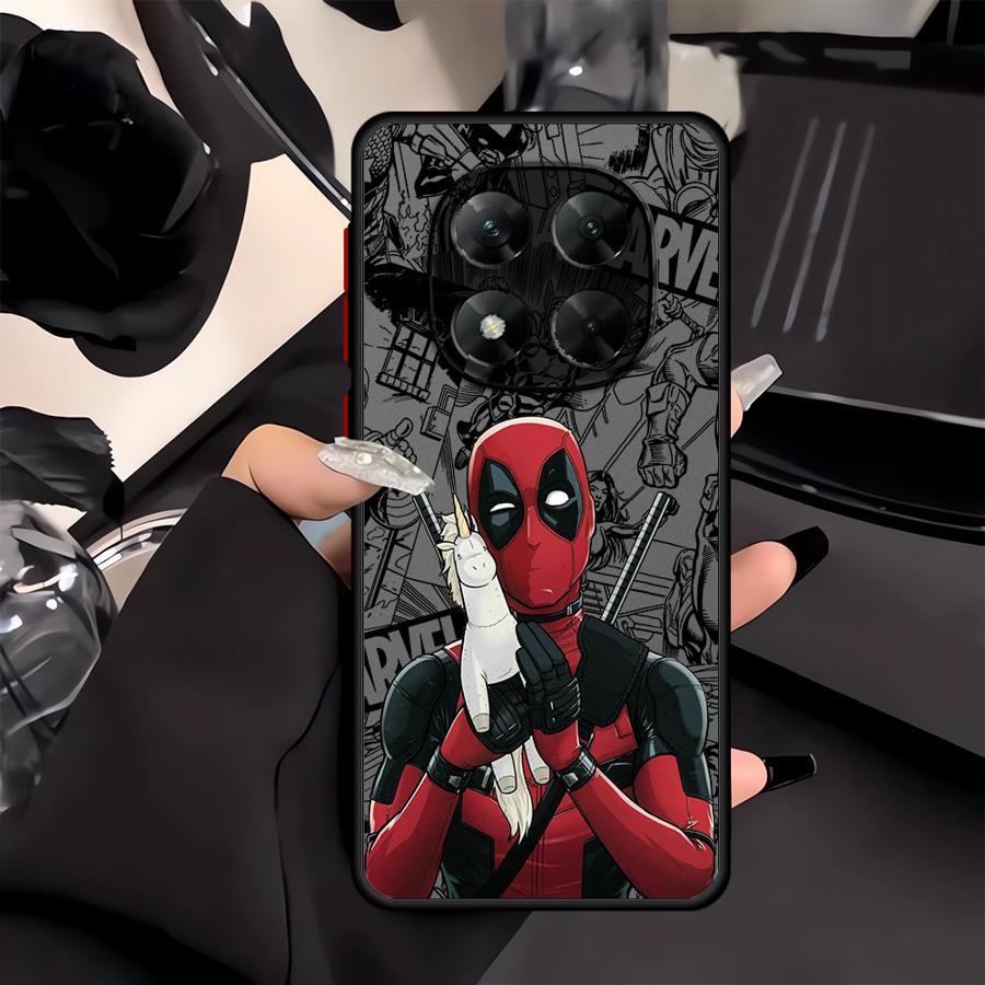 Funda Phone Cover Case for Xiaomi Redmi Note 14 10 A4 14C 13C 11 12 9S 13 Pro Plus Marvel Deadpool