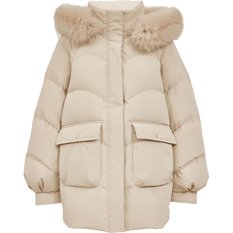 VEROMODA Women s Hooded 90% Duck Down Jacket M