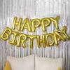 13pcs Globos de Foil con Letras de Feliz Cumpleaños para Niños y Niñas Fiesta de Cumpleaños Decoración DIY Suministros para Fiesta de Bebé Habitación
