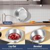 Kitchen 304 Multi-Function Vegetable Fruit Basket Drain Waing Vegetable Basket Home Use Rice Waing Sieve Rice Basin Tool