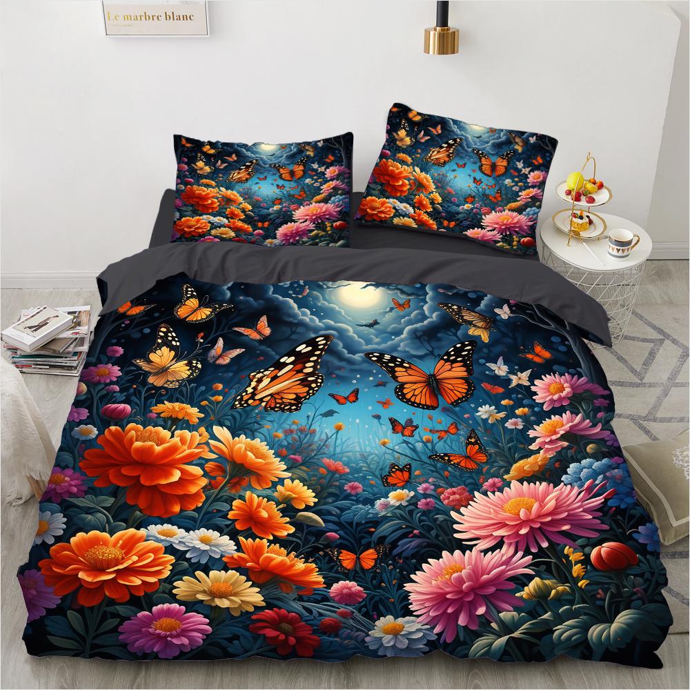 Rose Black Series Bedding Set Famous Anime Duvet Cover Sets Comforter Bed Linen Twin Queen King Single Size Dropshipping Gift