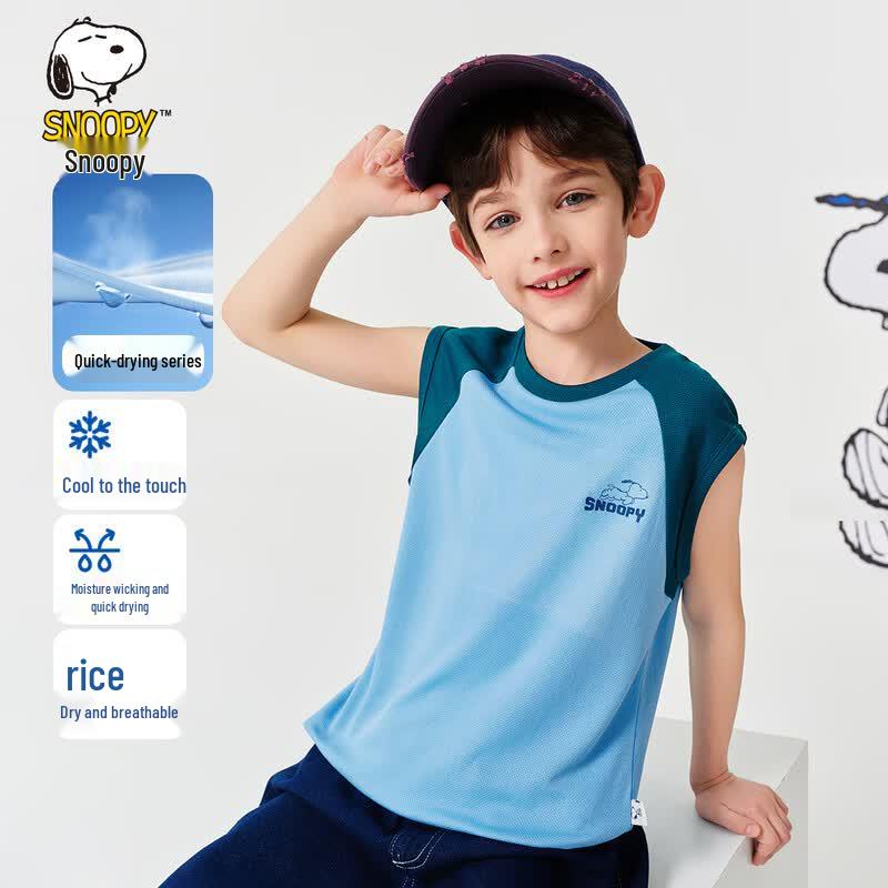 Snoopy Boys  Summer Sleeveless T-Shirt 140