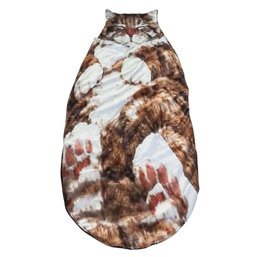 Soft Plush Plush Sleeping Bag Funny Cartoon Design Camping Sleeping Bag Warm Blanket  Indoor Use