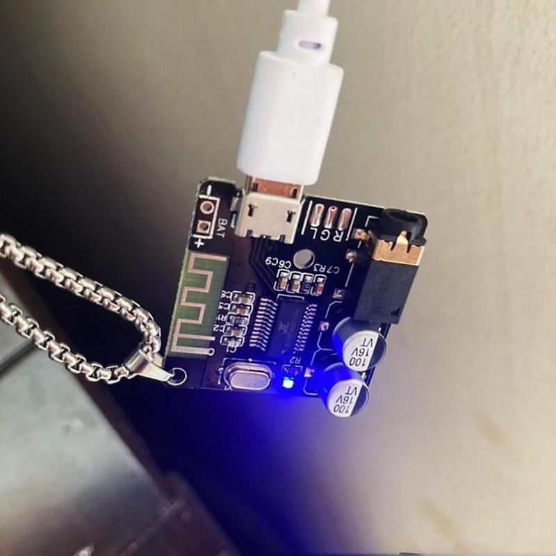 Cyberpunkový náhrdelník Disco Hip Hop náhrdelník pro ženy Harajuku Elektronický čip náhrdelník Módní šperky Přívěsky Estetický
