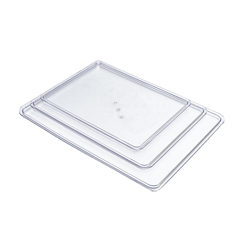 Clear Rectangular Tray for Tea Set, Fruit, Snacks & Pastries