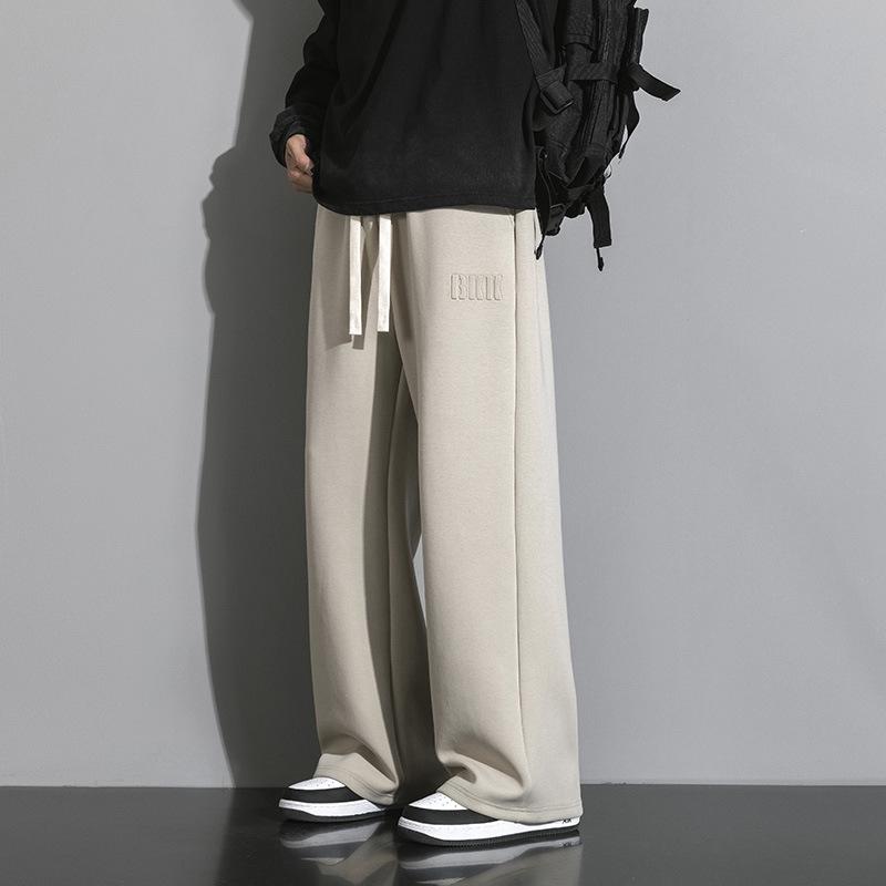 Ice Silk Men's Sports Pants 2024 - Summer Loose, Thin, Casual, Quick-Drying, Wide-Leg Straight Pants for Boys