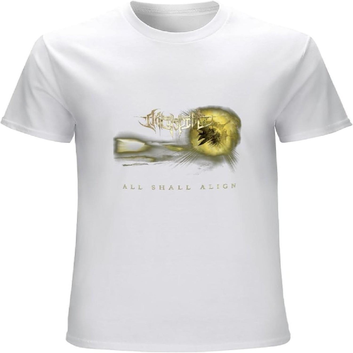 Men s Short Sleeve T-Shirt, Archspire All Shall Align Album Cover Men s T-Shirt Unisex White Tee Clothing XXXXXL белый