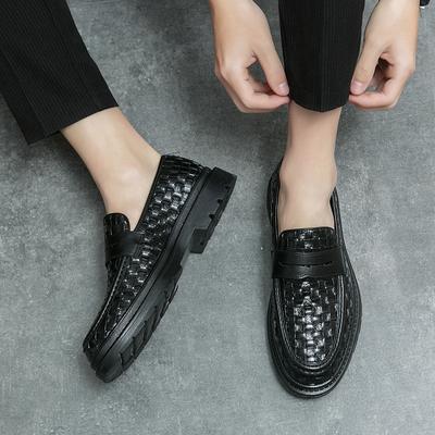 Mocasines de hombre de negocios Estilo clásico retro de caballero Ocio al aire libre Negocios y fiesta Oficina para adultos Elegantes de cuero Zapatos de vestir