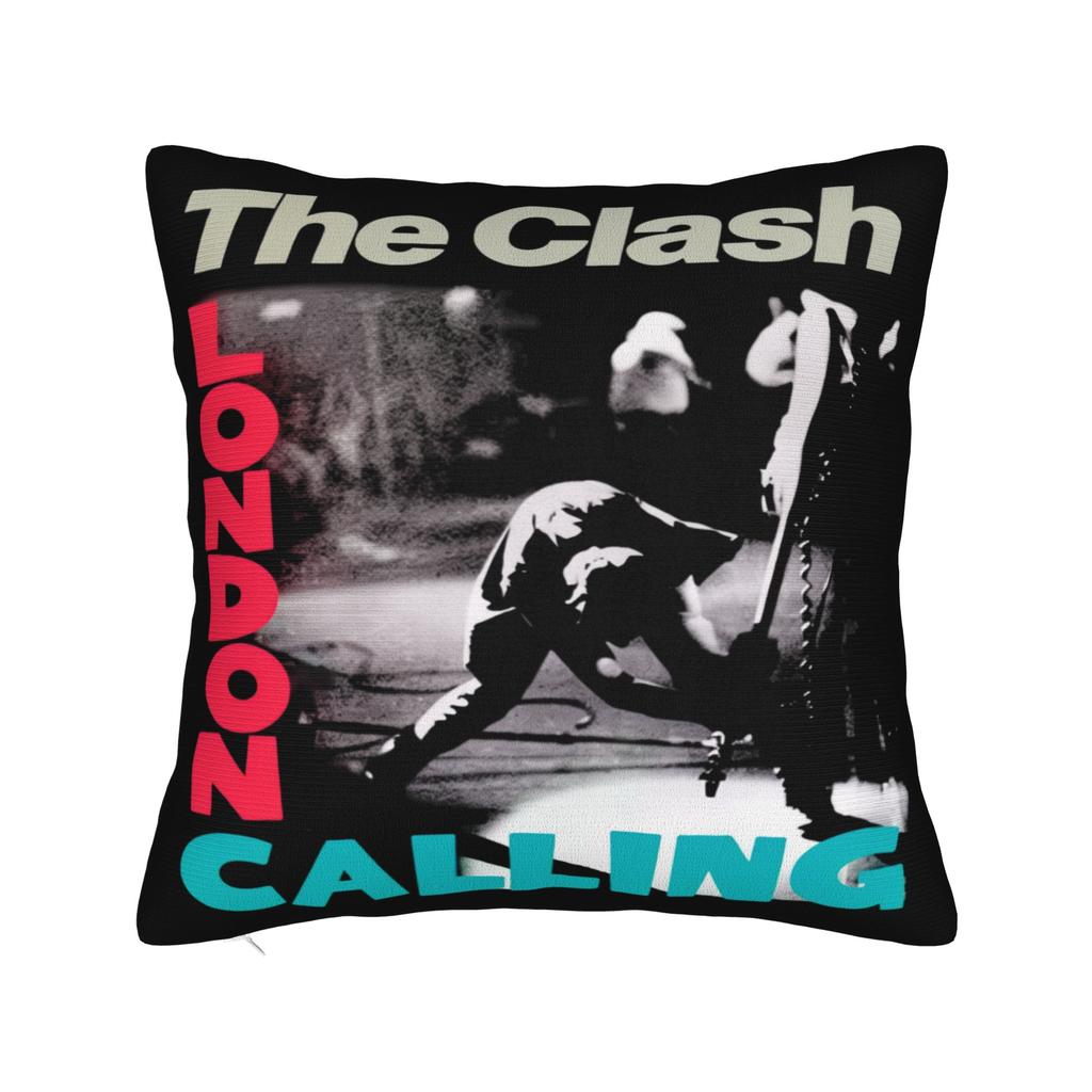 The Clash London Calling Pillowcases Morden Pillow Case For Couch Sofa Bedroom Soft Pillow Cover