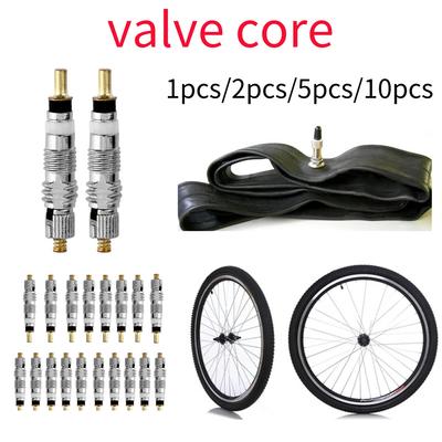 1/2/5/10 PCS Bicycle Removable Deemount Top Quality Presta Valve Core Brass CNC FV MTB Road Bike Tubes Service Parts Tool