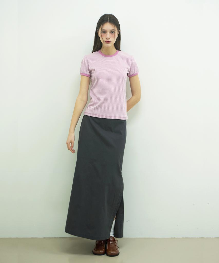 Bonats Palette Bp Button Point Long Skirt_Charcol