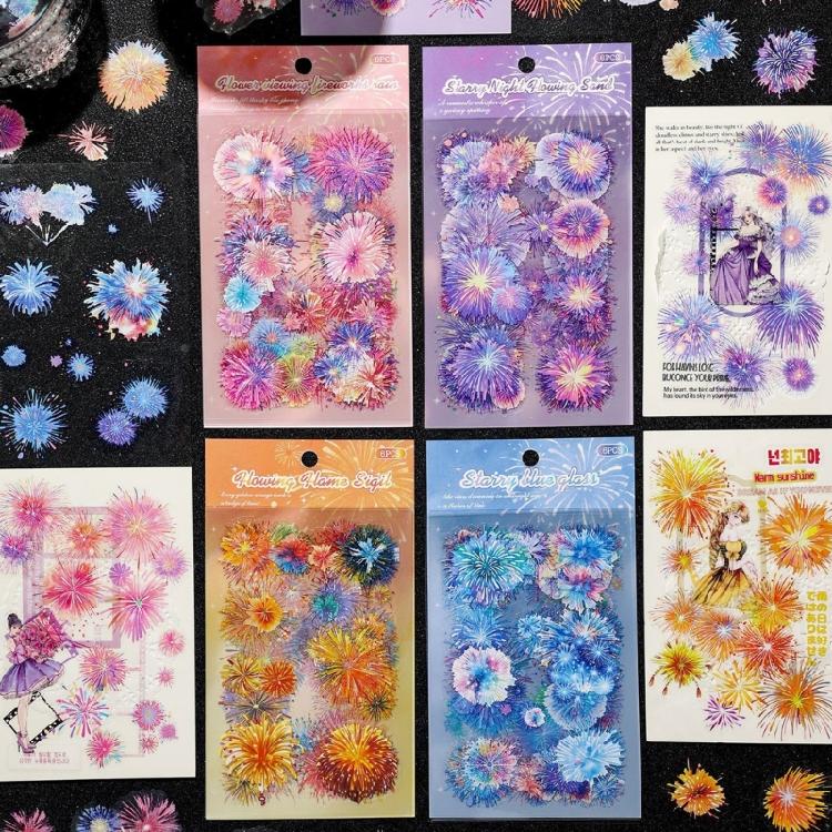 Safe Peels And Stick PET Sticker For Kids Crafting And Home Decors Long Timing Sparkling Sticker For DIY Art Projects