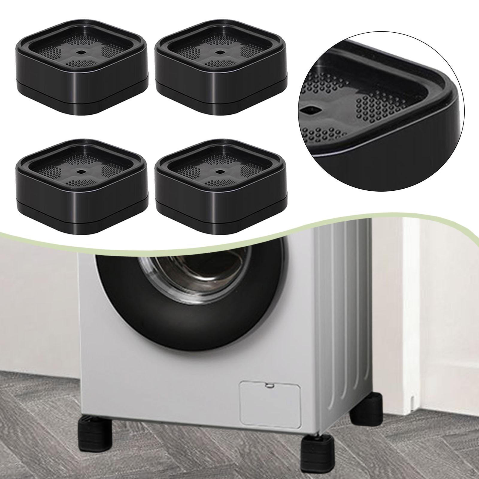 

4 Pieces Washing Machine Anti Vibration Pads Furniture Risers Stops Moving Noise Cancelling