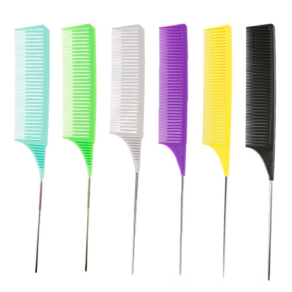 3pcs Highlighting Tailed Comb Set Weaving Hair Styling Combs Coloring Dyeing Comb