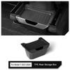 For Tesla Model Y -2024 Flip-top Lid Back Row Intermediate Storage Box TPE Rear Center Console Storage Box Car Organize Case