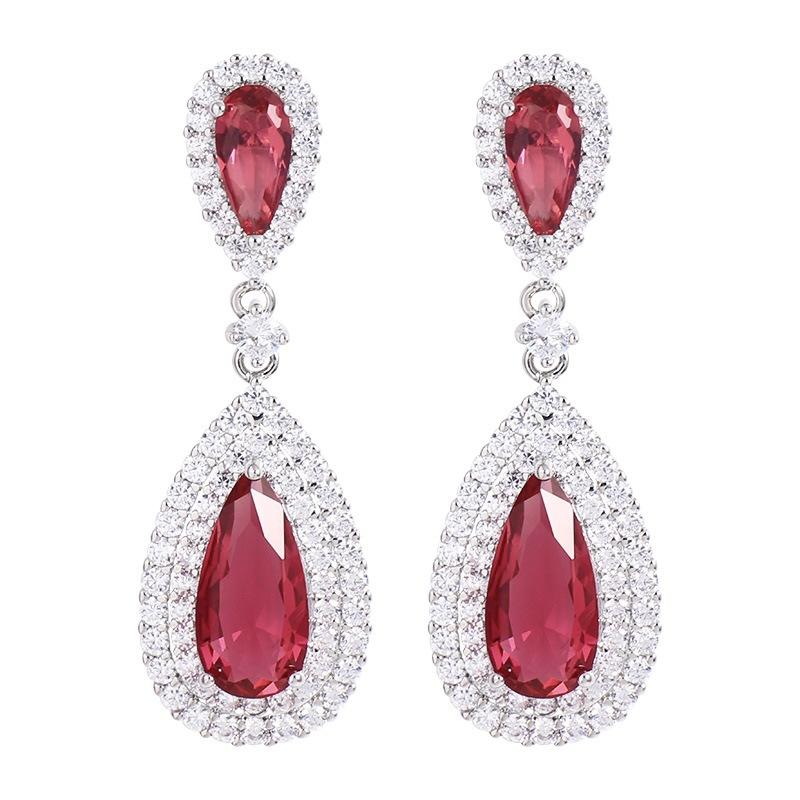 

Популярные модные серьги-капли с преувеличенными бриллиантами, женские роскошные хрустальные украшения для званого ужина, атмосферные серьги, украшения для ушей