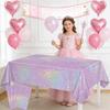 2Pcs Thickened Disposable Laser Tablecloth Galentines Day Decorations  Birthday Party