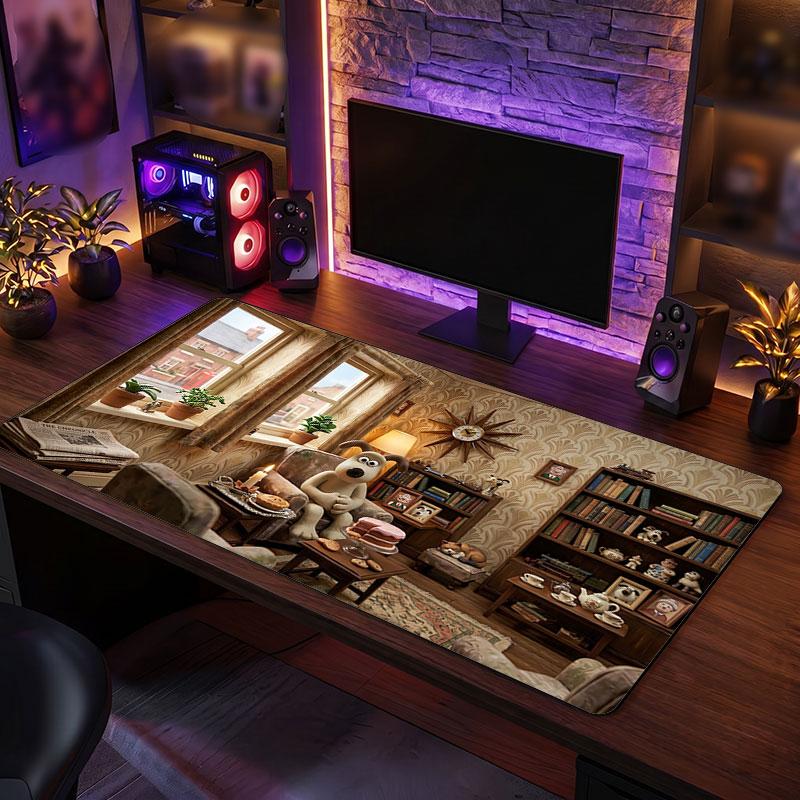Big Mouse PadWallace & Gromit Extended Soft Desk Mat Gaming Office Computer Table Decor Mat