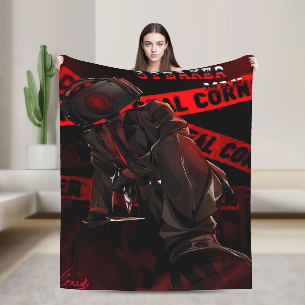 Titan Speakerman Potenziato Titan Flannel Blankets Warm Soft Throw Blanket for Home Decor Decorative Bedspread Sofa Bed Cover