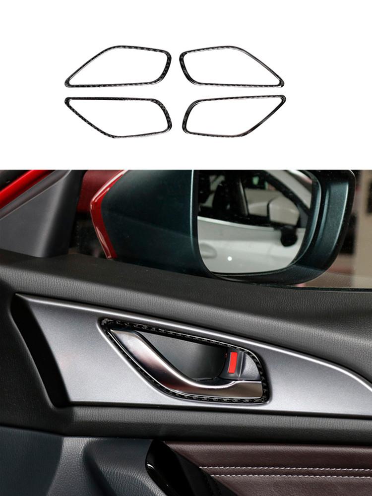 Car Interior Decoration Protection Carbon Fiber Sticker For Mazda 3 Axela 2017-2018 Styling Accessories