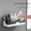 No-Drill Wall-Mounted Bathroom Shower Organizer and Storage Shelf